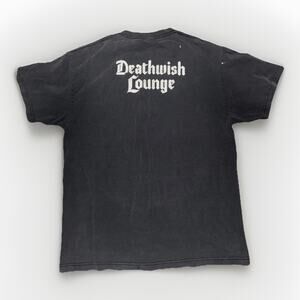 Deathwish Lounge Skateboard T-Shirt Black Large 21x27 Skate Tee Streetwear